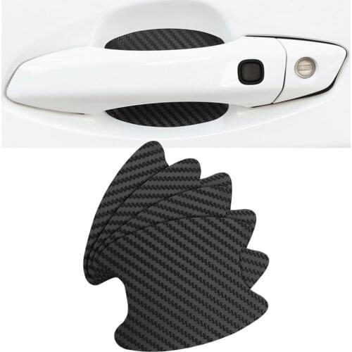Car Door Handle Carbon Fiber Sticker Protection Film for Audi A1 A3 A4 B6 B8 B9 A3 A5 A6 A7 A8 C5 Q7 Q3 Q5 SQ5 R8 TT S5 S6