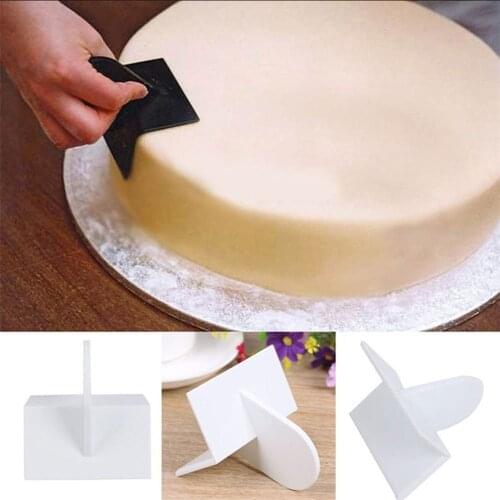 1PC Cake Smoother Decorating Tools Sugarcraft Icing Fondant Polisher Finisher Cake Spatulas DIY Baking Tools Pastry Mold
