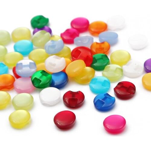 12MM Random Color Mixing 50 Pcs/Pack Cat Eye Resin Shirt Buttons Pearl Garment Sewing Accessories DIY Crafts