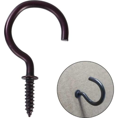 18PCS Iron Metal Hanging Hooks Durable Easy Installation Hanger Tools for Kitchen Bathroom Towel Mug Holder Accessories P15D