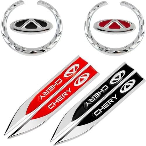 3D Metal Car Trunk Window Stickers and Decals Emblem Styling for Chery Fulwin QQ Tiggo 3 4 5 7 PRO T11 A1 A3 A5 Auto Accessories