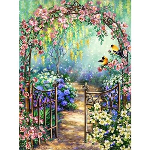 5d Wedding Embroidery Mosaic Craft Flowers Arch Diamond Painting Kit Bead Picture Wall Paper Rhinestones Draw Christmas Gift New
