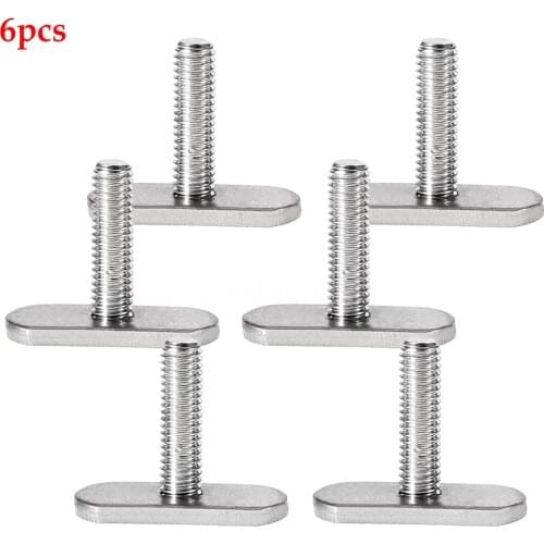 6pcs Parts Watercraft Canoe Boat Stainless Steel Outdoor Rails Bolts Kayak Screws Mini Hardware Water-Skiing Accessories Fishing