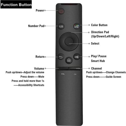 BN59-01259B For Samsung TV Remote Control Replacement UN40KU6290FXZA UN40KU6300 UN70KU630D UN70KU630DFXZA Replace BN59-01266A