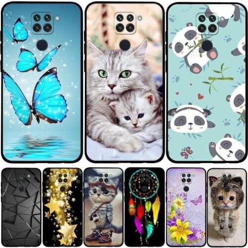 For Redmi 10X 10 X 4G Note 9 Note9 Case Soft TPU Silicone Case For Xiaomi Redmi 10X 4G Note 9 Cover Cats Capa For Redmi10x Shell