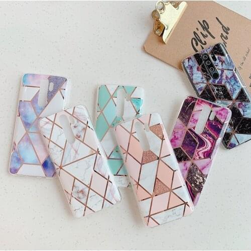Fashion Soft Silicone Marble Phone Case For Xiaomi Redmi 8A Note 5 6 7 8 9 9S Pro Max Luxury Shockproof Cases Cover
