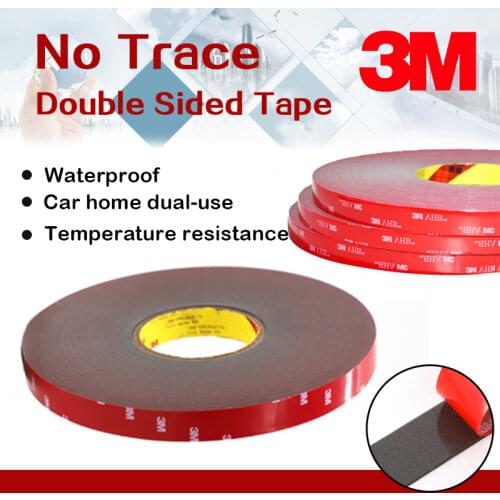 Free Shipping 3M VHB 5608 Double Sided Acrylic Foam Adhesive Tape Waterproof Heavy Duty Mounting Tape Indoor Outdoor Use for Car