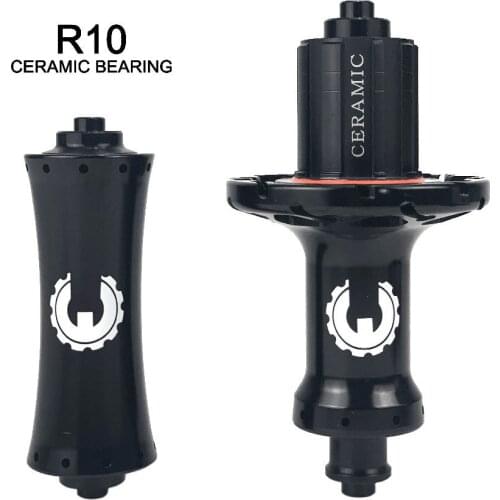 ELITEWHEELS R10 Carbon Tube Road Bicycle Hub Front QR100mm Rear QR130mm 20-24H 2:1 Shimano Freebody For Road Bike Wheelset