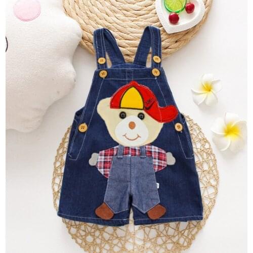 IENENS Baby Summer Clothes Toddler Overalls Thin Shorts Boy Dungarees Infant Denim Short Pants 0-24 M Jumpsuit Kids Clothing