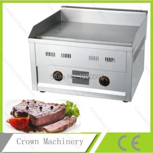 Commercial table top stainless steel LPG gas griddle