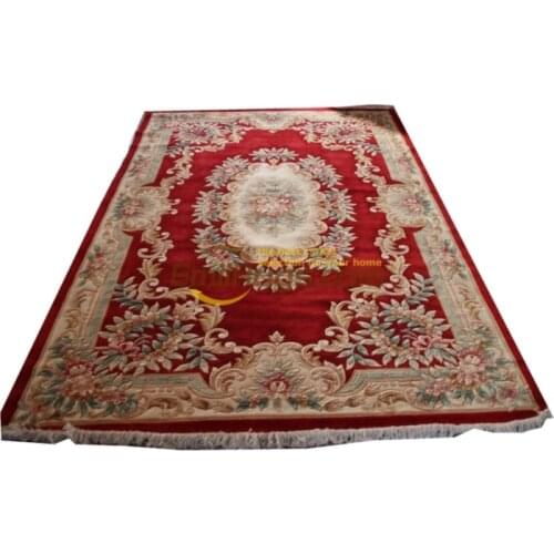 Western Victorian style European-style woven carpet luxury American Rococo fabric Villa