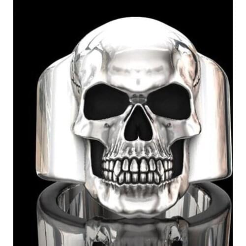 Hip Hop Rock Men Rings Punk Skull Devil Head Vintage Rings For Men Christmas Party Gift Accessories Jewelry
