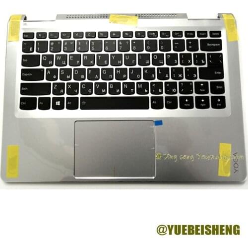 New For Lenovo Yoga 710-14 710-14ISK 710-14IBK Palmrest RU Russian Keyboard upper cover Touchpad Silver 5CB0L47459 Backlight