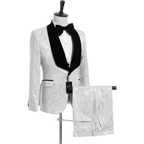 New Arrival One Button Groomsmen Shawl Lapel Groom Tuxedos Men Suits Wedding/Prom Best Man Blazer ( Jacket+Pants+Vest+Tie) A05