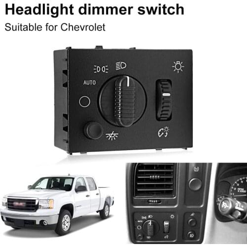 Headlight Switch Fit For Chevy Silverado GMC Sierra Yukon D1595G 1S8489 19381535 Headlamp Dimmer Switch Headlight Switch Parts