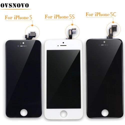 Ovsnovo Touch Screen For iPhone 5s LCD Screen Display Digitizer Replacement Assembly For iPhone 5 5S 5C SE LCD No Dead Pixel