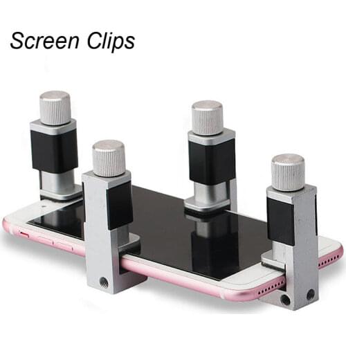 Cell Phone Pressure LCD Screen Fixing Fixture Clip Set Tablet Mobile Phone Screen Clips Fixed Repair Tool Metal Clamp Adjustable