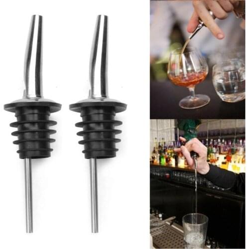 Wine Pourer Spout Stainless Steel Classic Bottle Pourers Tapered Spout Leak-proof For Home Bar GQ