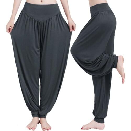 Lowest Price 2021 Womens Comfy Harem Loose Long Pants Belly Dance Boho Wide Trousers licras deportiva de mujer корейская