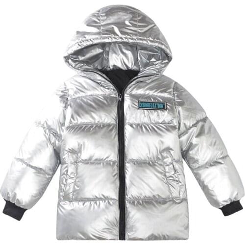 Winter Children Jackets Boys Girl Hooded Down Jacket White Duck Trend Printing Pattern Winter Jackets For Boys Girls Coat Parka