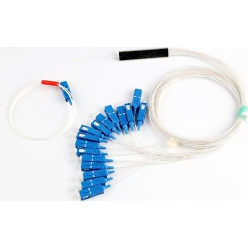 0.9mm Steel Tube 1x16 Mini Fiber Optic PLC Splitter