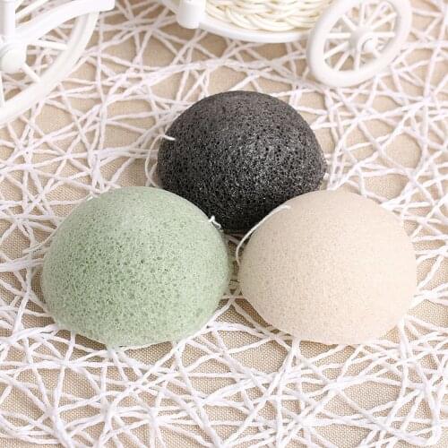 1pc Face Wash Sponge Konjac Sponge Exfoliating Facial Sponges Face Cleaner Cleaning Great For Sensitive Oily & Acne Prone Skin