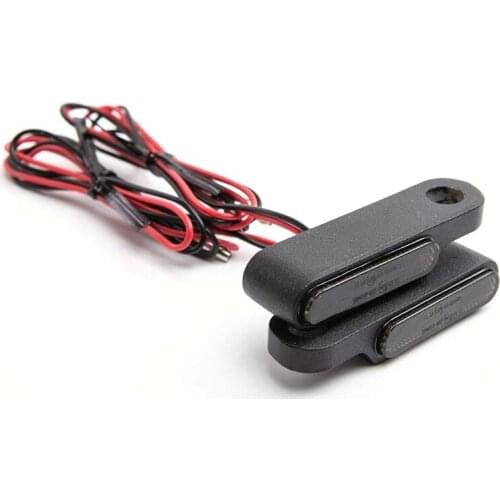 2PCS Amber Flowing Water Motorcycle 6 LED Turn Signal Light Indicators Lamp Handlebar Brake Clutch Lever Mount