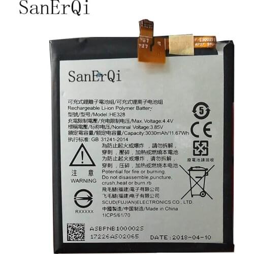 Battery HE328 for Nokia 8 Nokia8 Li-ion Akku 3030mAh battery