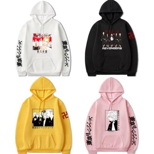 Anime Tokyo Revengers Hoodies 3D Printing Long Sleeve Hooded Coats Role Play Sweatshirts Tops Jackets Harajuku Streetwear Unisex