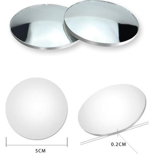 Car 360-degree wide-angle round convex mirror rearview mirror small round mirror for Ford Focus Fusion Escort Kuga Ecosport Fies