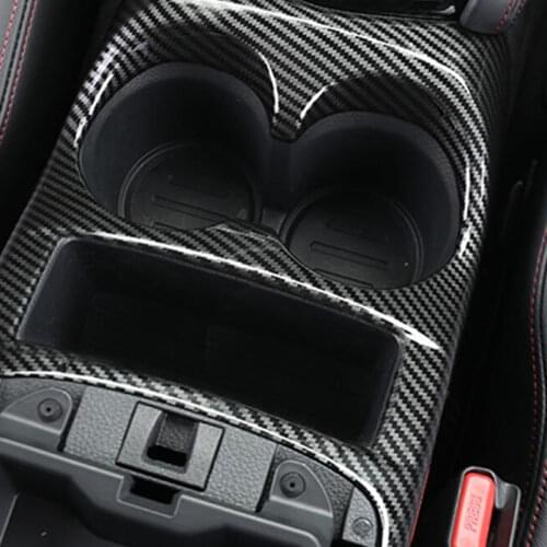 Auto Styling Console Central Front Water Cup Holder Trim Fit for Nissan Qashqai J11 2014 - 2019 Carbon Fiber ABS