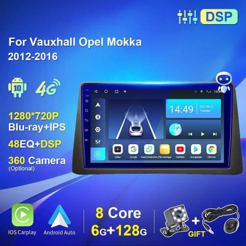 Autoradio For Vauxhall Opel Mokka 2012-2016 For Buick Encore 2013-2019 2 din Car Multimedia Player 4G WiFi CarPlay Android Auto