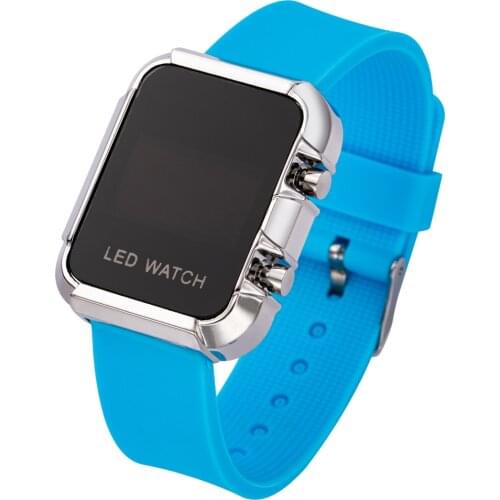 New Digital Watch For Women Men Pink Strap Alloy Dial Wristwatch Sport Watches Children Baby Kids Boys Gift Clock Zegarek Damski