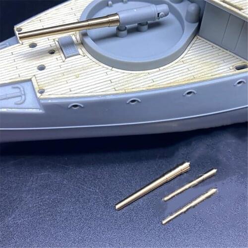 Metal Main And Auxiliary Gun Barrel Model Upgrade Parts for CHUANYU CYG078 1/144 Model Ship Accessories