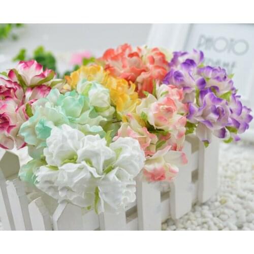 Artificial flowers Color rose silk flower ball diy wreath bride Sen female sea beach