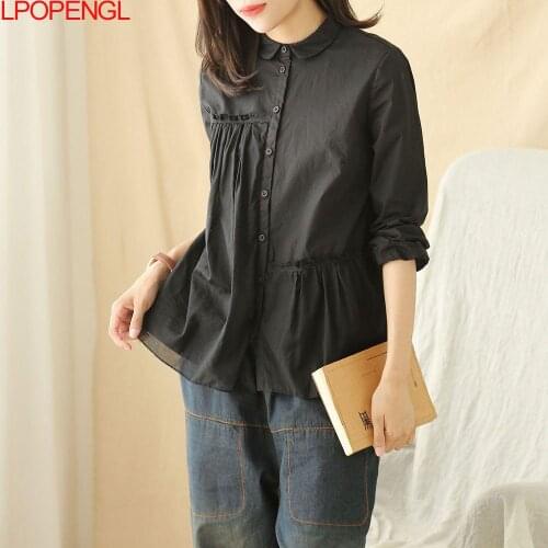 LPOPENGL Black Blouses
