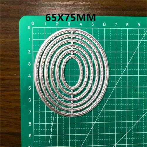 Oval Cutting Tool Cutting Metal Decorative Scrapbooking Steel Craft Die Cut and Stamps Embossing Card
