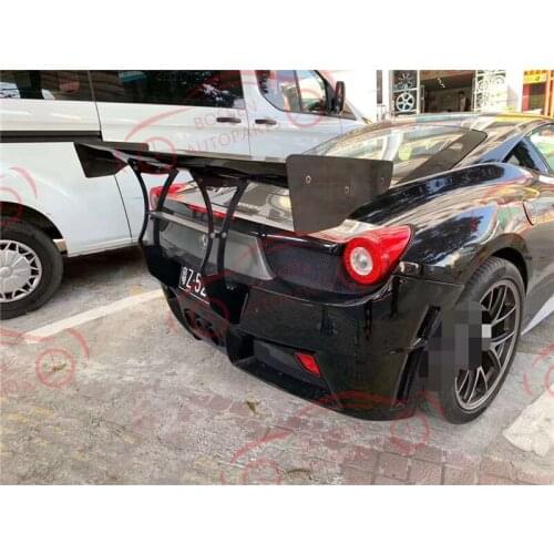 Suitable for Ferrari 458 carbon fiber tail fin, high-foot Tail Fin, spoiler body kit, auto parts