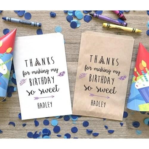 Custom Tribal themed first Birthday popcorn candy Buffet lolly bags Baby Shower Bakery Cookie desserts gift Favorspackets