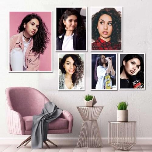 Alessia Cara Poster Canada Singer Wall Art Painting Silk Canvas Posters and Prints For Living Girls Room Decor