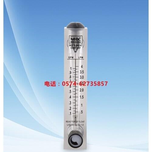 LZT-1001M-V panel type valve flow meter 1GPM