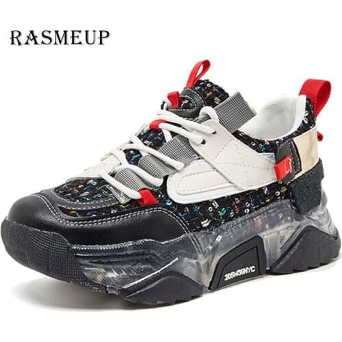 RASMEUP New Hot Sale Platform Sneakers Men Colored High Top Mens Shoes Hip-Hop Skateboard Shoes Breathable Sports Shoes For Men