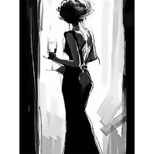 Painting By Numbers Girl Oil Painting Portrait Pictures By Number Paint By Numbers For Adults Home Decor