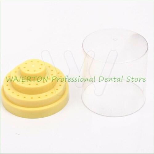 Dental Lab Instrument 48 Holes (Round) Plastic Bur Holder Burs Block Case Box