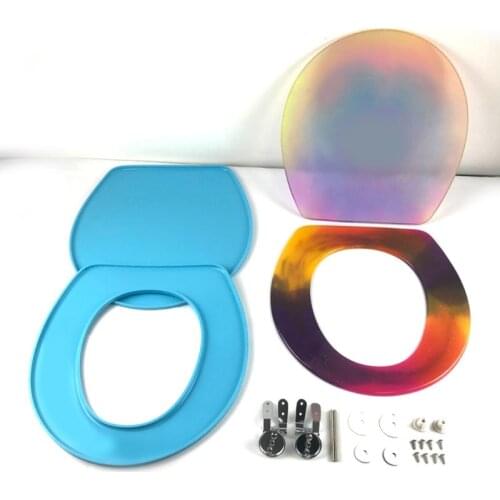Toilet Cushion Cover Pad Epoxy Resin Mold Closestool Seat Mat Silicone Mould DIY Crafts Casting Tools