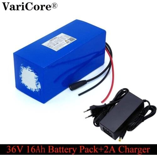 VariCore 36V 16ah 18650 lithium Battery pack and 800watt 20A BMS protection 16000mAh backup power supply + 42V 2A charger