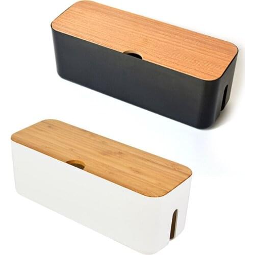 Cable Storage Box Power Wire Case Anti Dust Charger Socket Organizer Desktop Network Line Storage Bin