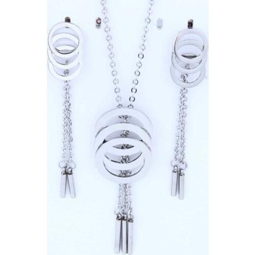 OUFEI Wholesale Stainless Steel Jewelry Sets For Women Round Tassel Wedding Fashion Dubai Jewelry Sets Of African Jewellery