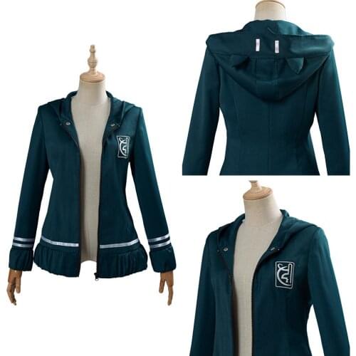 Fast Shipping Anime Danganronpa Cosplay Costume Chiaki Nanami Cosplay women girl Uniform Jacket Coat Halloween Carnival Costume