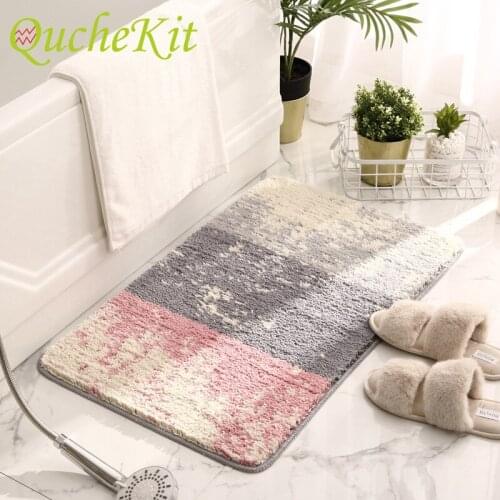 1Pc High Quality Anti-slip Bathroom Mats Bath Indoor Floor Rugs Absorbent Mat Non Slip Carpet Mat Bath Foam Rug Shower Carpet